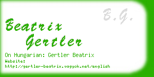 beatrix gertler business card